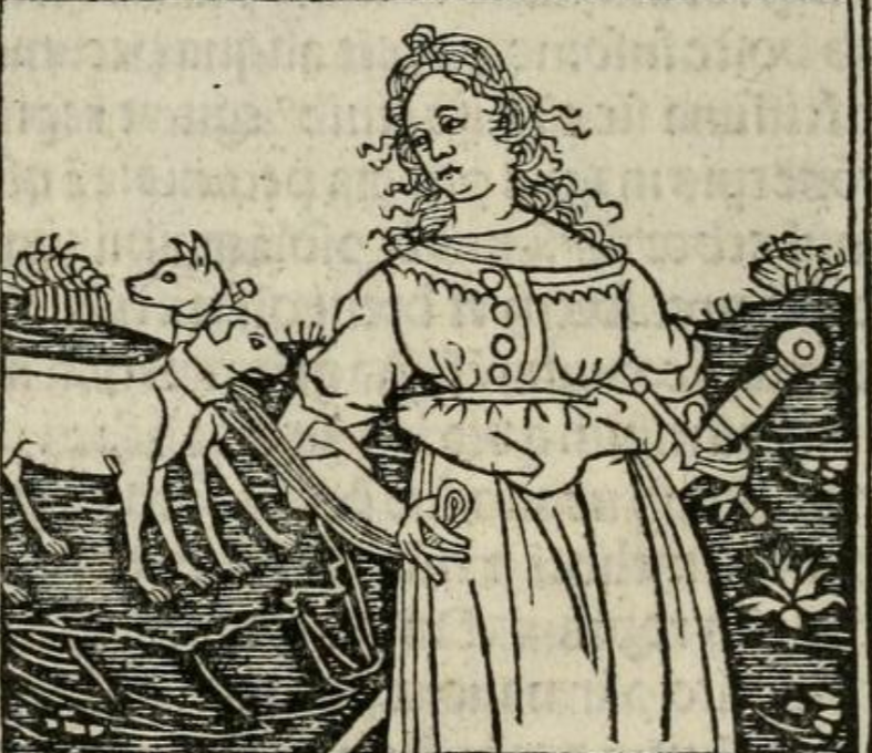 Bona Lombarda (dal manoscritto <em>De plurimis claris selectisque mulieribus</em>, Ferrara 1497)